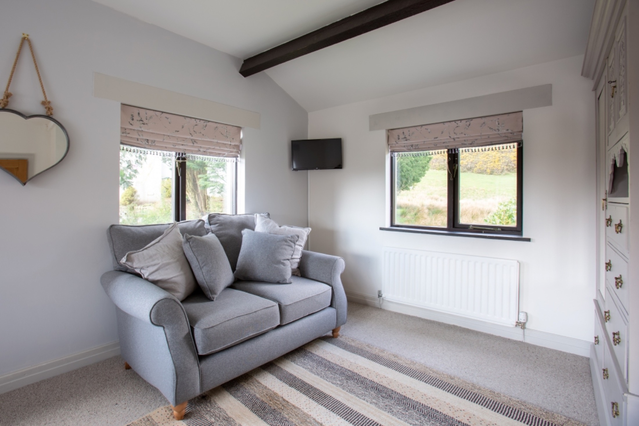 Master bedroom at Fell Cottage